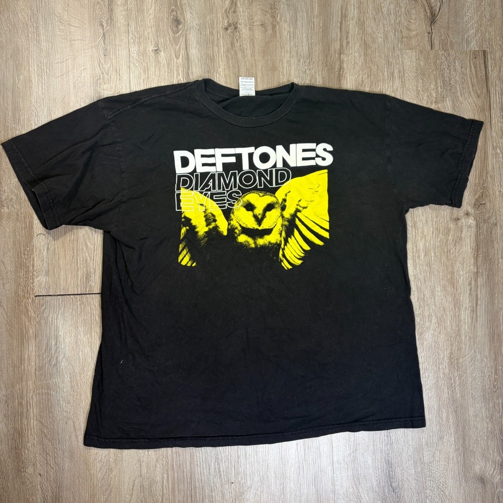 Deftones Diamond Eyes T Shirt XL Rock Band Merch Black Teestyled Short Sleeve